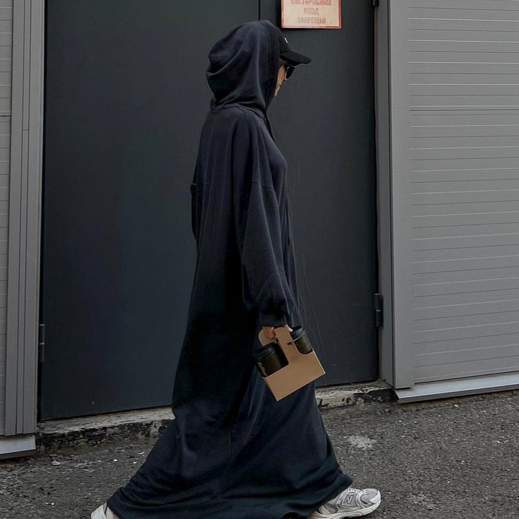Muslim Women Hoodie Dress Saudi Arabic Long Robe Abaya Dubai Kaftan Raya Ramadan Hooded Dresses Abayas and Jubah