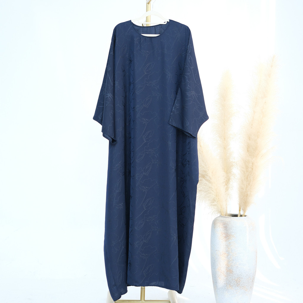 Closed Abaya Dress Dubai Luxury Muslim Hijab Dress 3D Jacquard Satin Black Abayas for Women Kaftan Malay Islamic