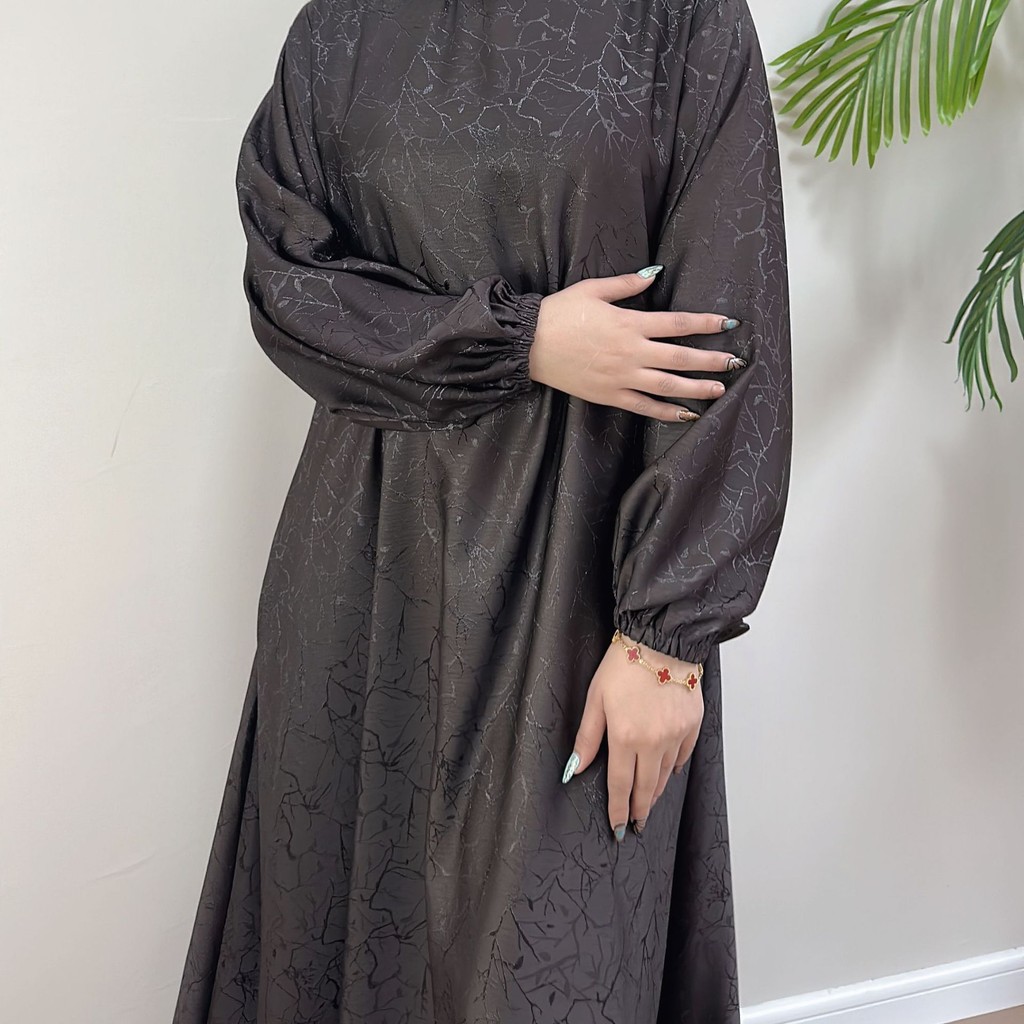 Raya Floral Print Muslim Abaya Dress Women Ramadan Party Dresses Dubai Arab Malay Kaftan Gown Robe Jubah