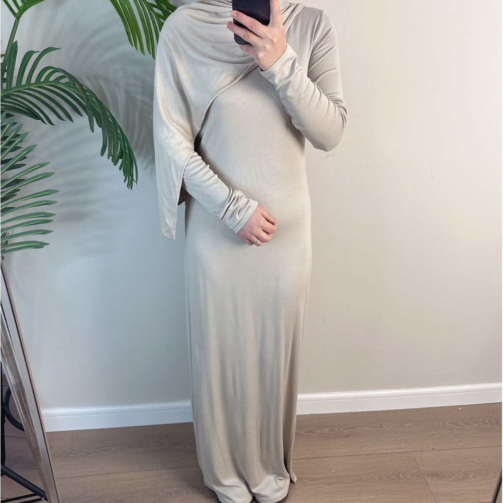 Ramadan Eid Plain Modest Abaya Dubai Muslim Islam Arabic Kaftan Modal Dress Abayas For Women Kebaya Caftan Robe