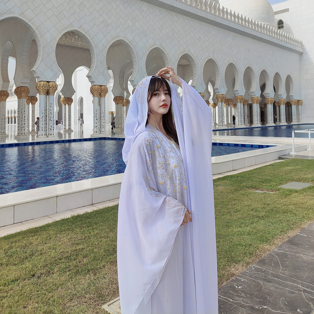 Abu Dhabi Dubai & Saudi Arabian new style women's travel clothing super fairy dress ethnic style cardigan hooded