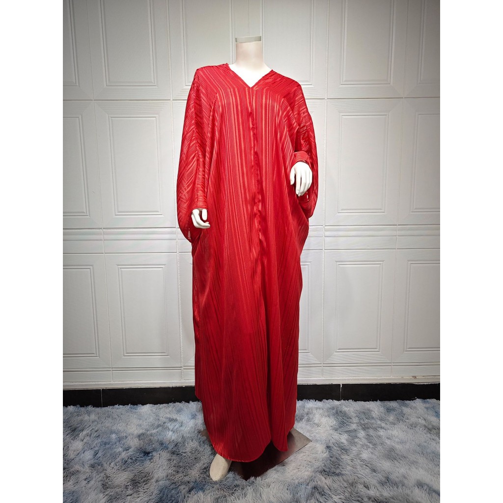 Luxury Shiny Abaya For Muslim Women Kaftan Dubai Batwing Sleeve Evening Dress Modest abaya