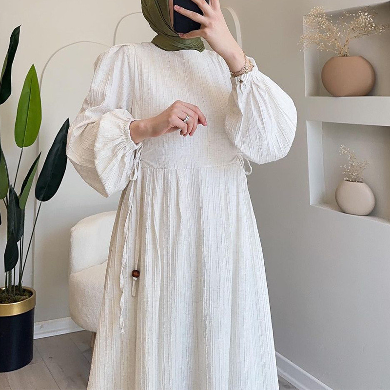 Muslim Fashion Galabia Abaya for Women Muslim Woman Dress Abayas Robe Islamic Women's Day Dresses