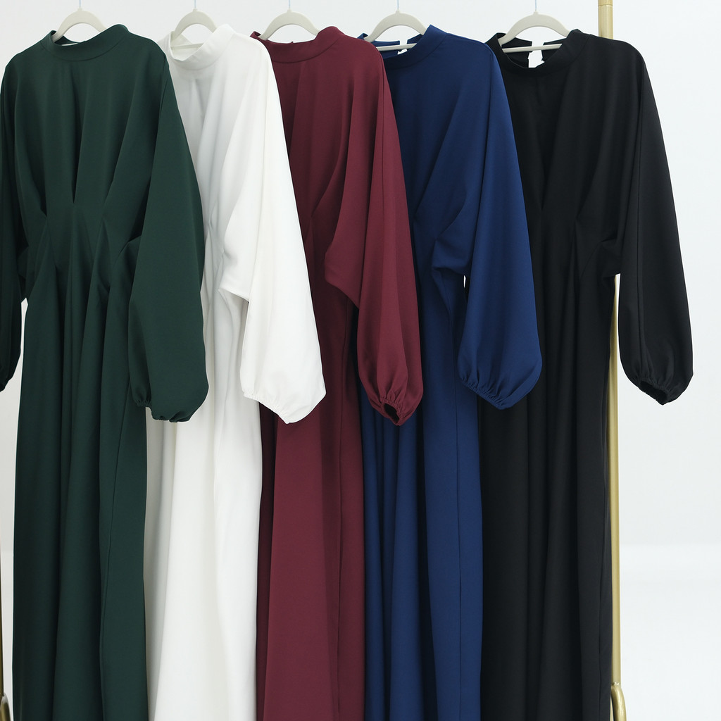 Raya Modest Muslim Dress for Women Jubah Ramadan Robe Dress Ramadan Caftan Party Long Dresses Full Sleeve