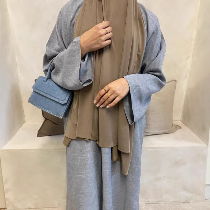 Party Eid Ramadan Mubarak Abaya Muslim Maxi Dress Dubai Modest Kaftan Islam Gown Casual