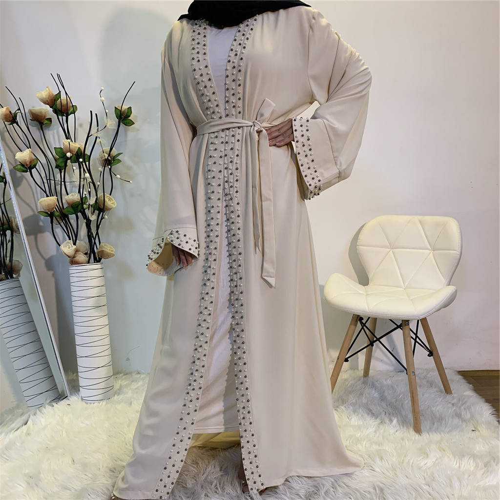 Modest Abaya Ramadan Dubai Robe Muslimah SG Kaftan Islamic Clothing Muslim For Women Kimono Caftan Malayu Cardigan