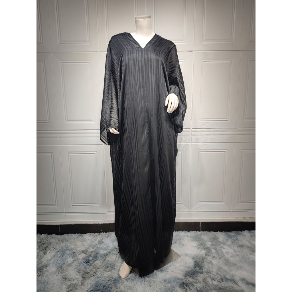 Luxury Shiny Abaya For Muslim Women Kaftan Dubai Batwing Sleeve Evening Dress Modest abaya