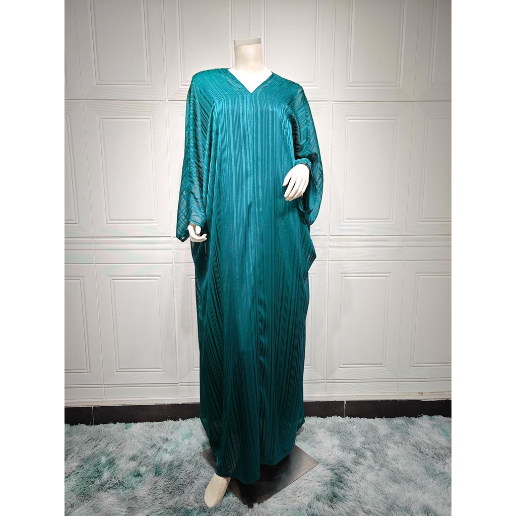 Luxury Shiny Abaya For Muslim Women Kaftan Dubai Batwing Sleeve Evening Dress Modest abaya