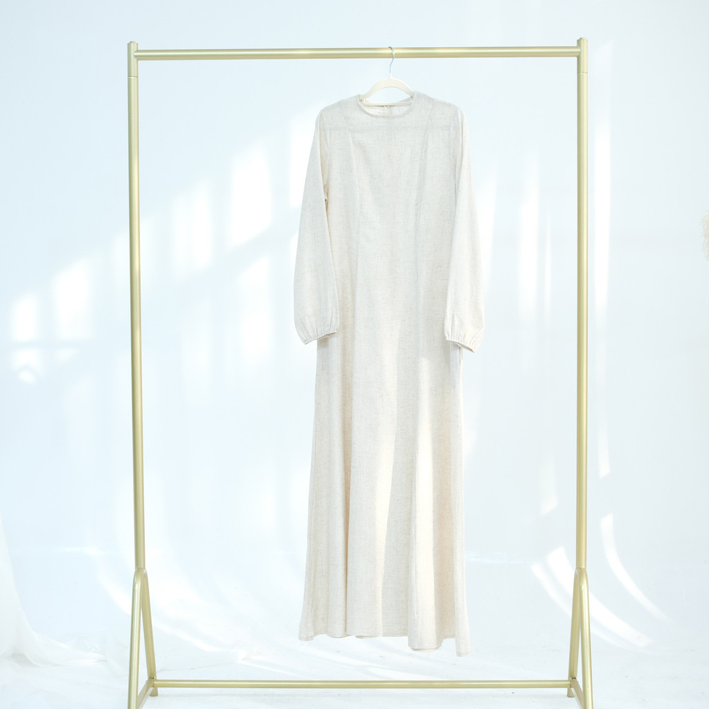 New Muslim Dress for Women Cotton and Linen Maxi Dresses Raya Ramadan Modest Abaya Robe Islam Clothing Jubah