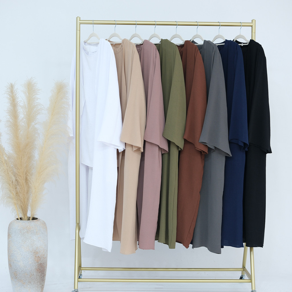 3Pieces Ramadan Suits Abaya Dubai Dress + Pants Muslim Sets Dress Abaya Dubai Muslim Islam Abayas woman - detail 1