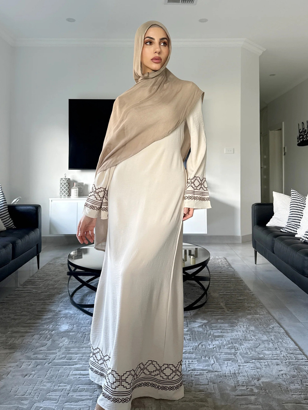 Raya Baju Muslim Dress for Women Party Dresses Jubah Dubai Long Robe Arab Ramadan Kaftan Islam Abaya - detail 9