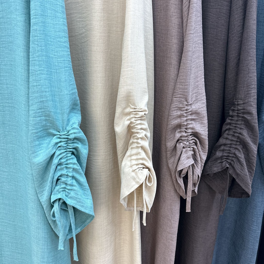 Ramadan Dubai Fashion abaya cuff lacing maxi dress and islam arab jubah woman wear Sleeve Tie - detail 1