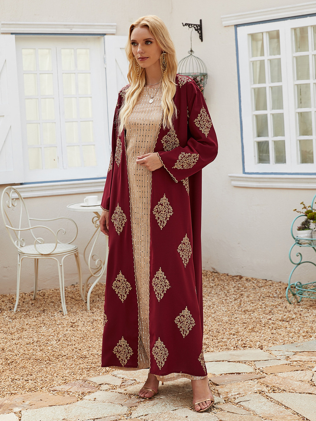 Modest Abaya Ramadan Dubai Robe Turkey Kaftan Islamic Clothing Muslim For Women Cardigan - detail 8