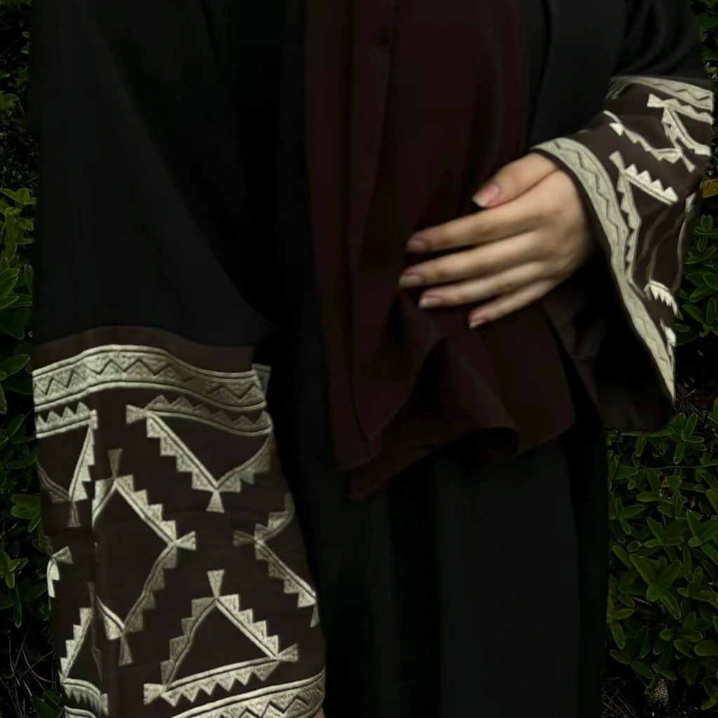 Raya fashion embroidery Dubai Türkiye elegant cardigan robe abaya - detail 4