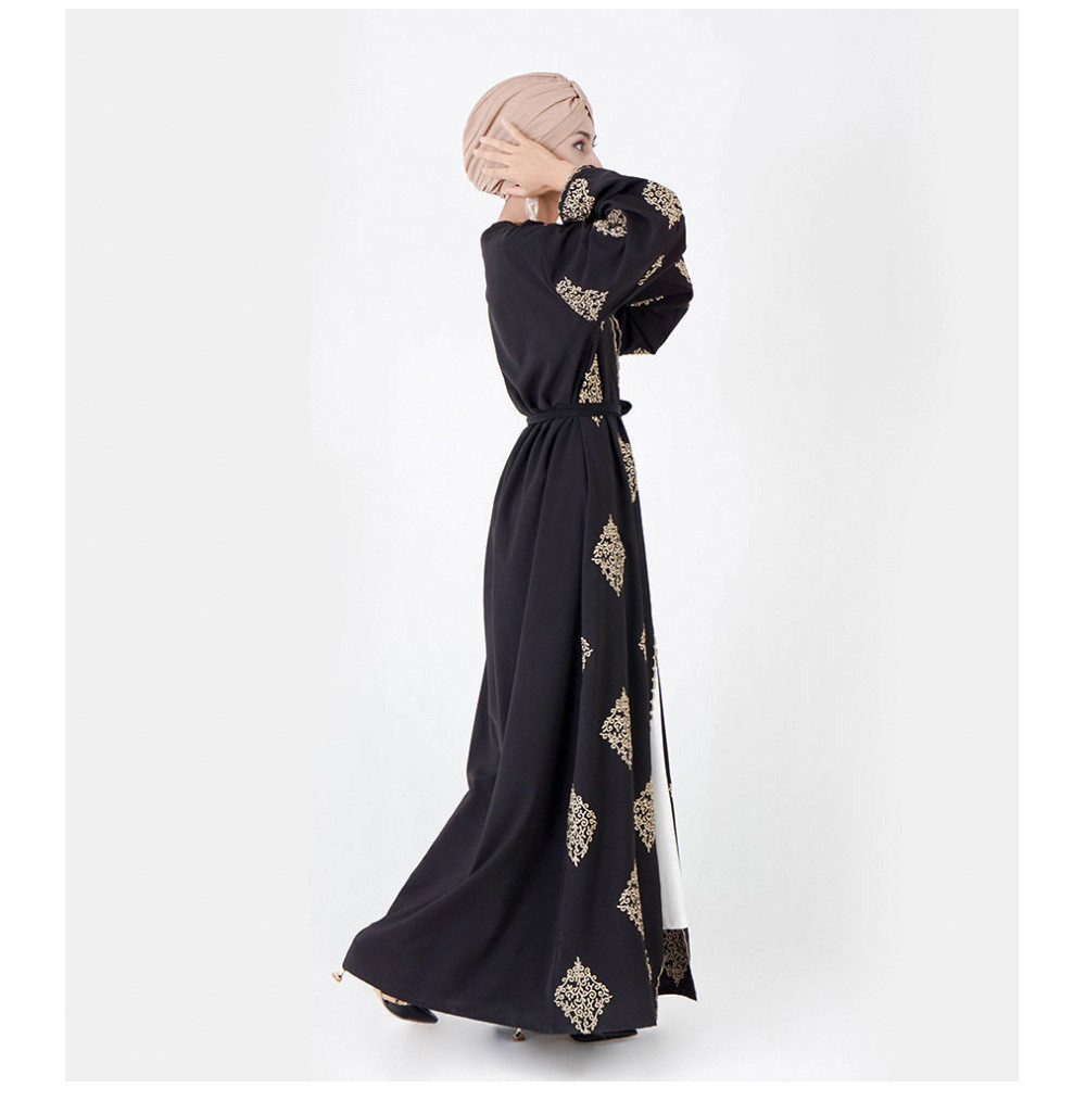 Modest Abaya Ramadan Dubai Robe Turkey Kaftan Islamic Clothing Muslim For Women Cardigan - detail 6