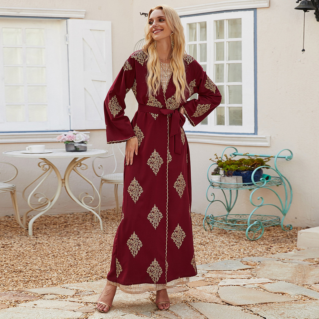 Modest Abaya Ramadan Dubai Robe Turkey Kaftan Islamic Clothing Muslim For Women Cardigan - detail 10