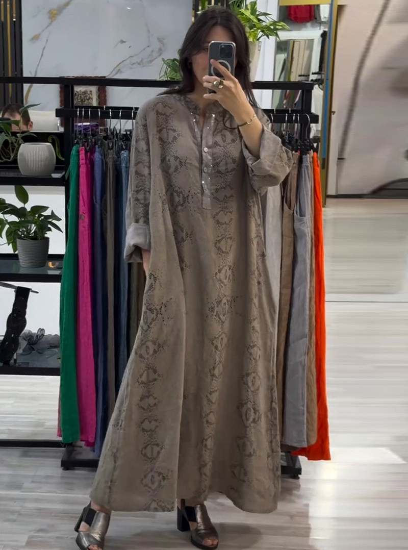 Muslim dress for Women Modest abaya Ramadan Dubai Abayas Kaftan Saudi Arab Long Robe - detail 4