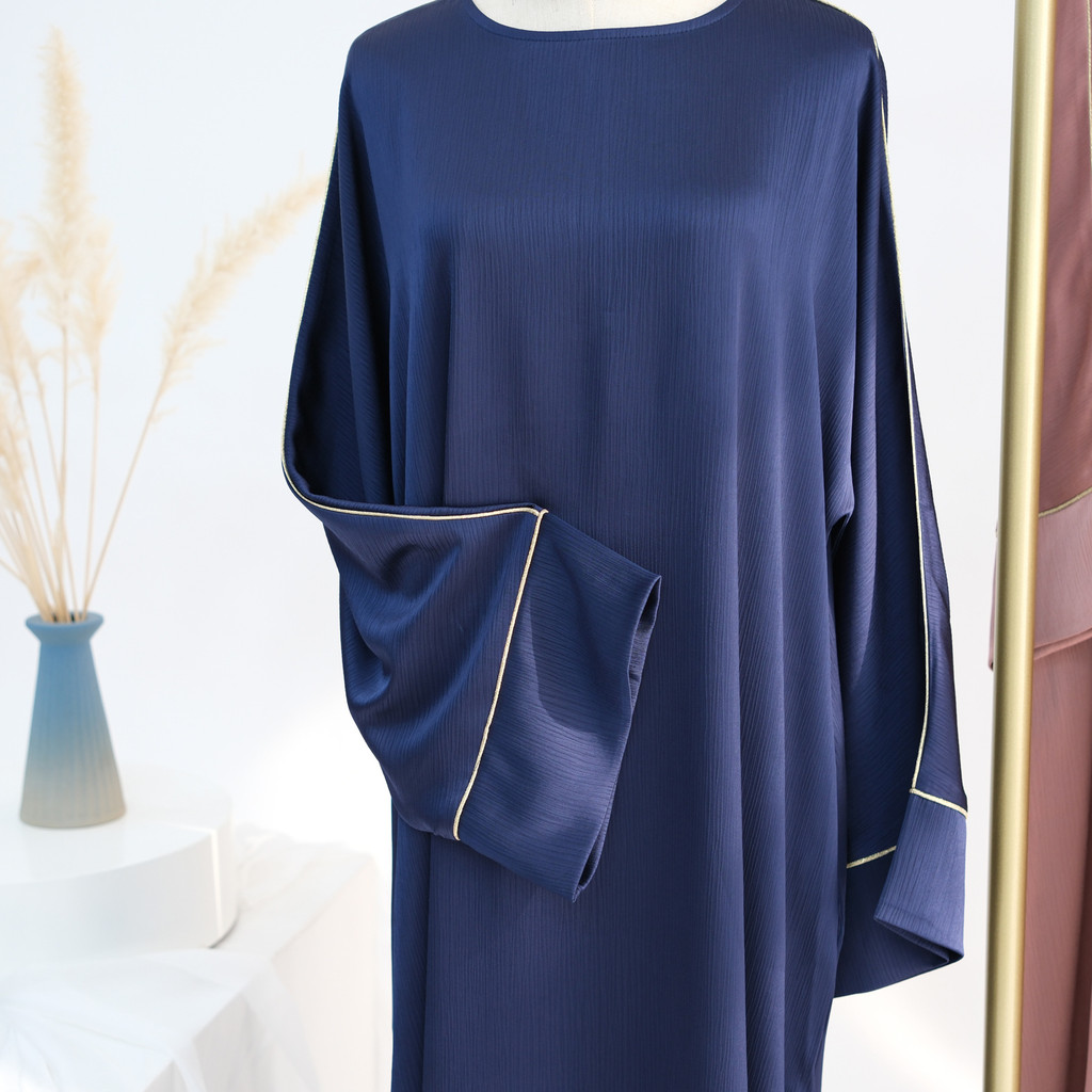Abayas Kaftan Islam Dress Vestidos Largos Saudi Arab Long Robe Muslim Women Ramadan Dubai Jalabiya - detail 1