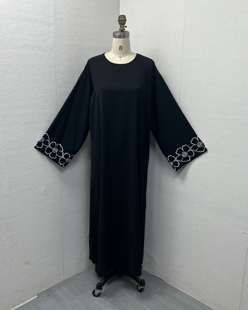 Arabic embroidery embroidered robe fashion Abaya robe long skirt spot - detail 6