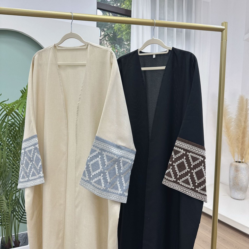 Raya fashion embroidery Dubai Türkiye elegant cardigan robe abaya - detail 10