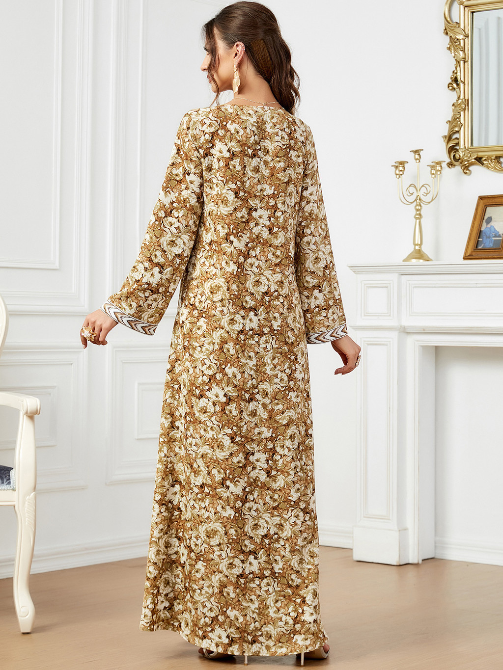 Raya Dubai Muslim Party Dress for Women Abaya Long Dresses Elegant Kaftan Ramadan Gown Robe - detail 11