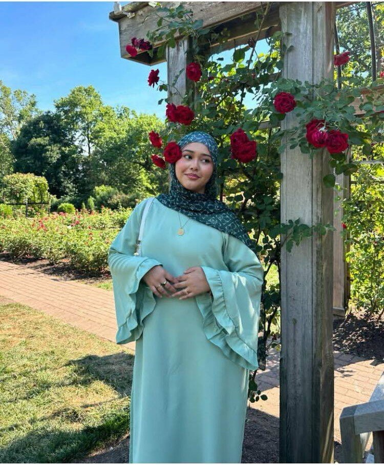 Women Muslim Modest Closed Pleated Dresses Long Sleeve Abaya Kaftan Basic Islamic Raya Clothes Dress - detail 1