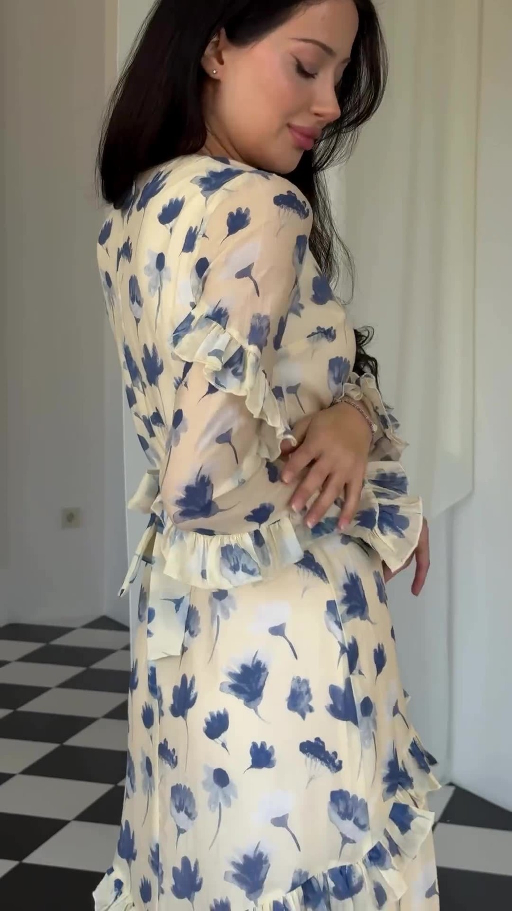 RAYA Muslim Abaya for Women Sweet Party Dresses Ramadan Arab Islam Long Robe Kaftan Dubai Flower Print - detail 4