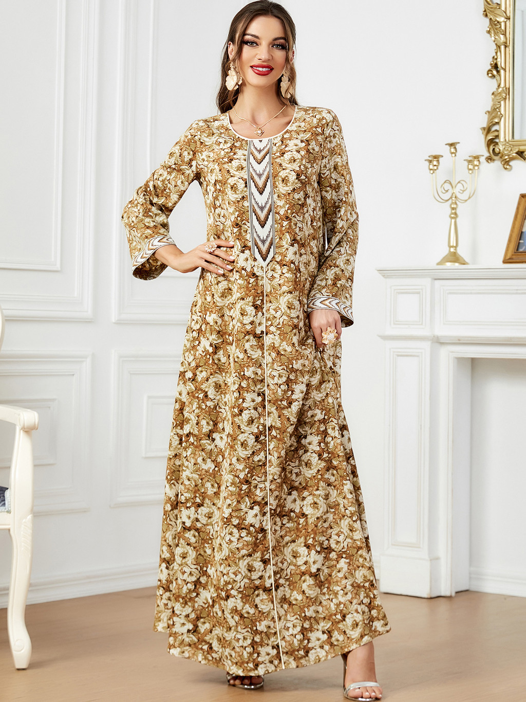Raya Dubai Muslim Party Dress for Women Abaya Long Dresses Elegant Kaftan Ramadan Gown Robe - detail 7