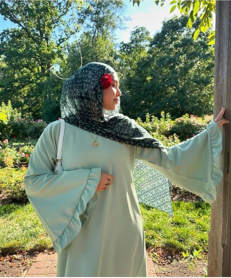 Women Muslim Modest Closed Pleated Dresses Long Sleeve Abaya Kaftan Basic Islamic Raya Clothes Dress - detail 2