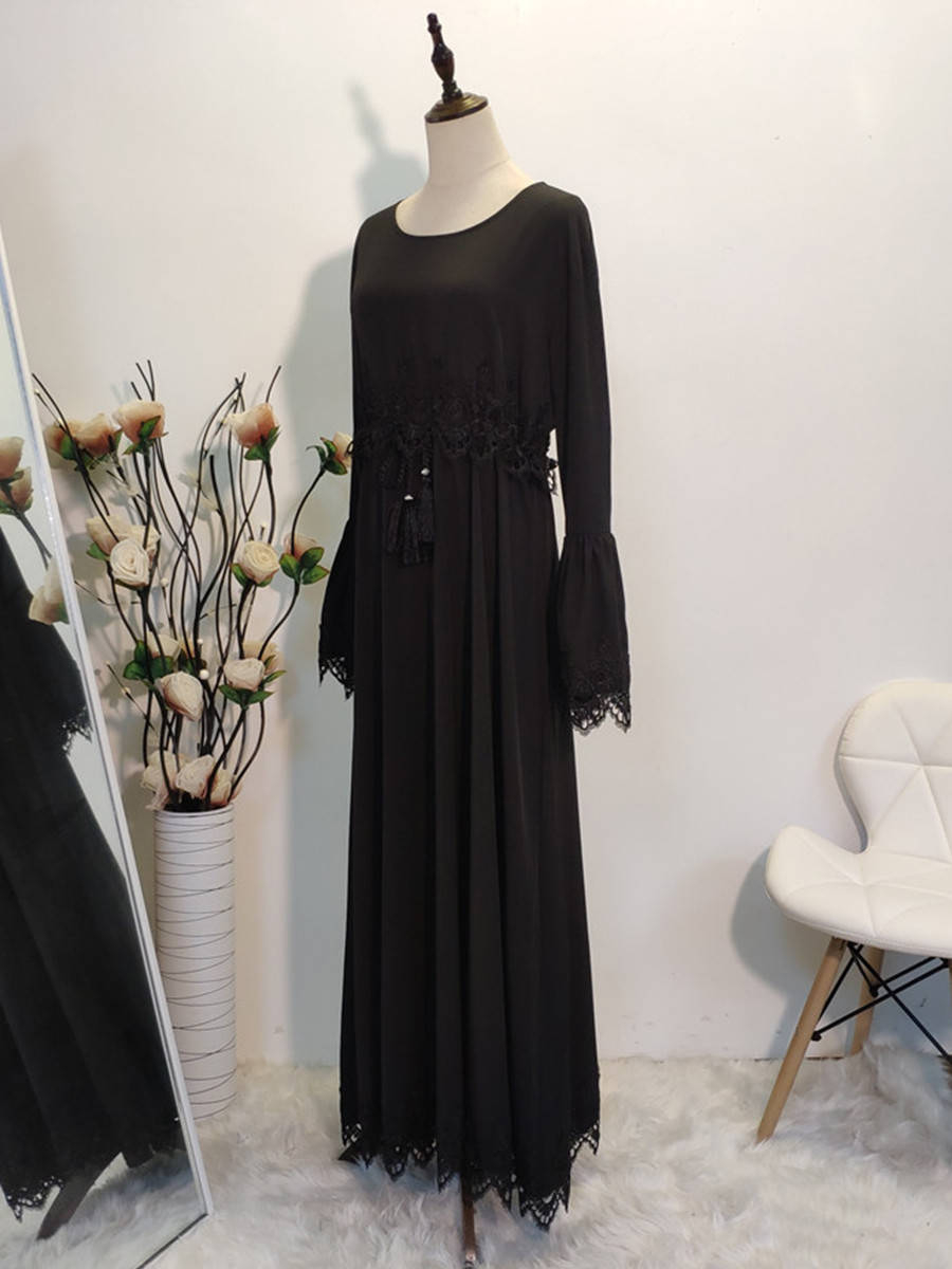 Modest Abaya Ramadan Muslimah De Mode Maxi Robe Malay Kaftan Islamic Clothing Muslim For Women Hijab Dress Caftan - detail 11