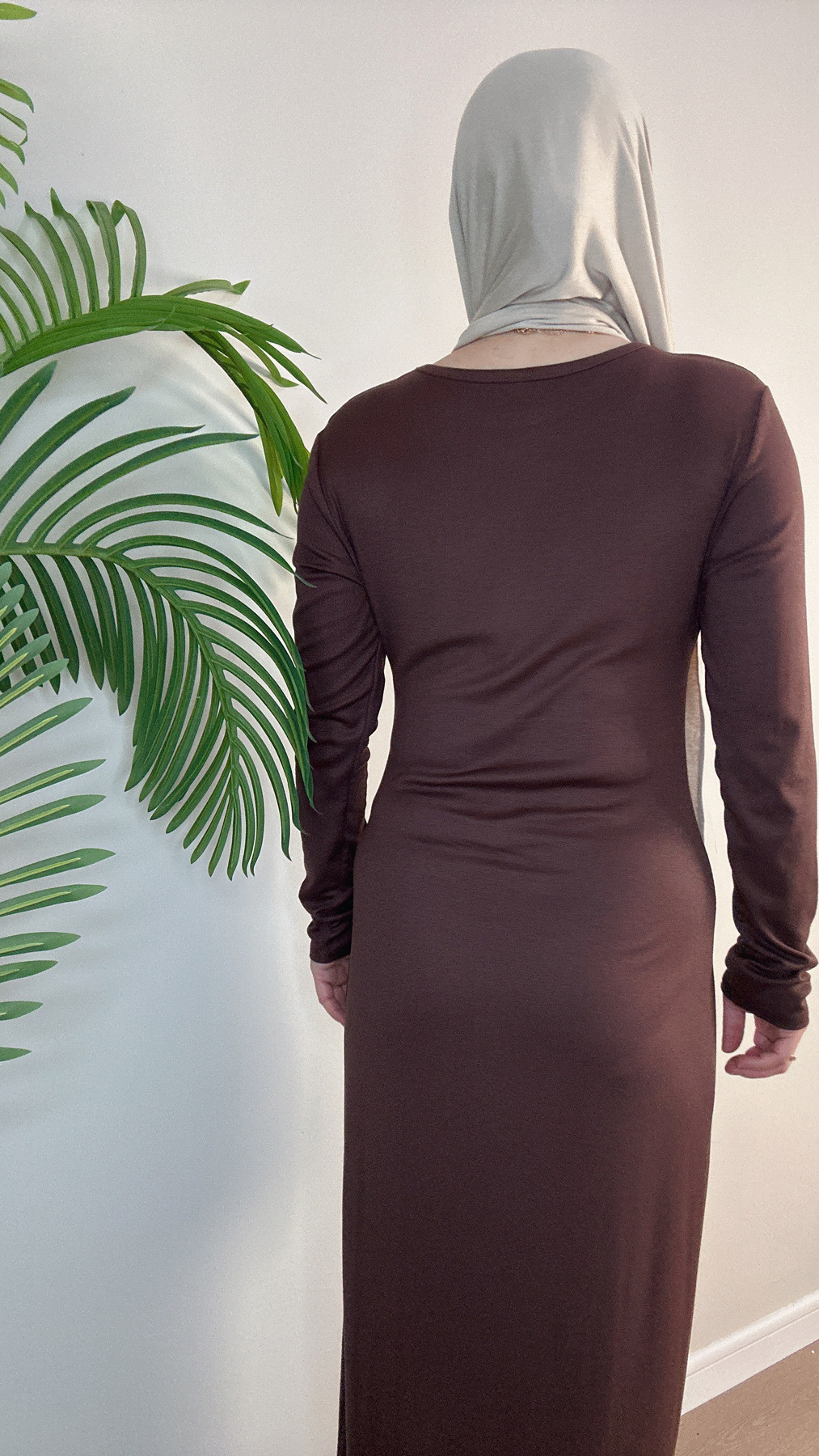 Ramadan Eid Plain Modest Abaya Dubai Muslim Islam Arabic Kaftan Modal Dress Abayas For Women Kebaya Caftan Robe - detail 11