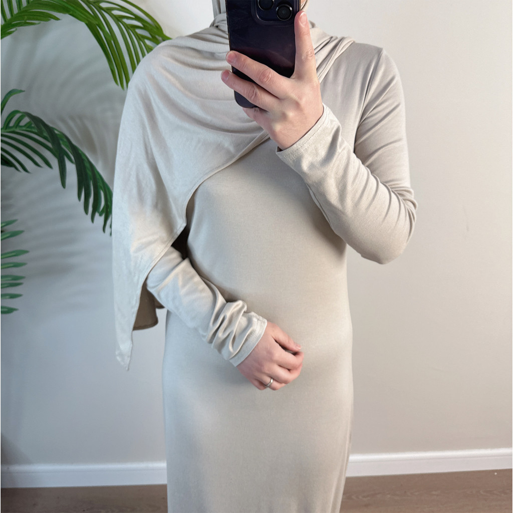 Ramadan Eid Plain Modest Abaya Dubai Muslim Islam Arabic Kaftan Modal Dress Abayas For Women Kebaya Caftan Robe - detail 10