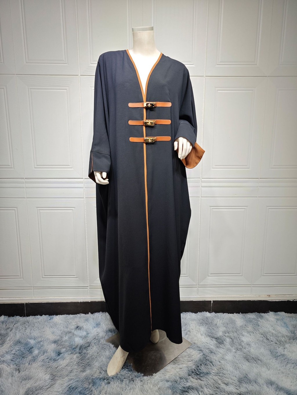 Ramadan Kimono Abaya Dubai Muslim Islam Saudi Arabia Kebaya Robe Fashion Dresses Abayas For Women Caftan - detail 7