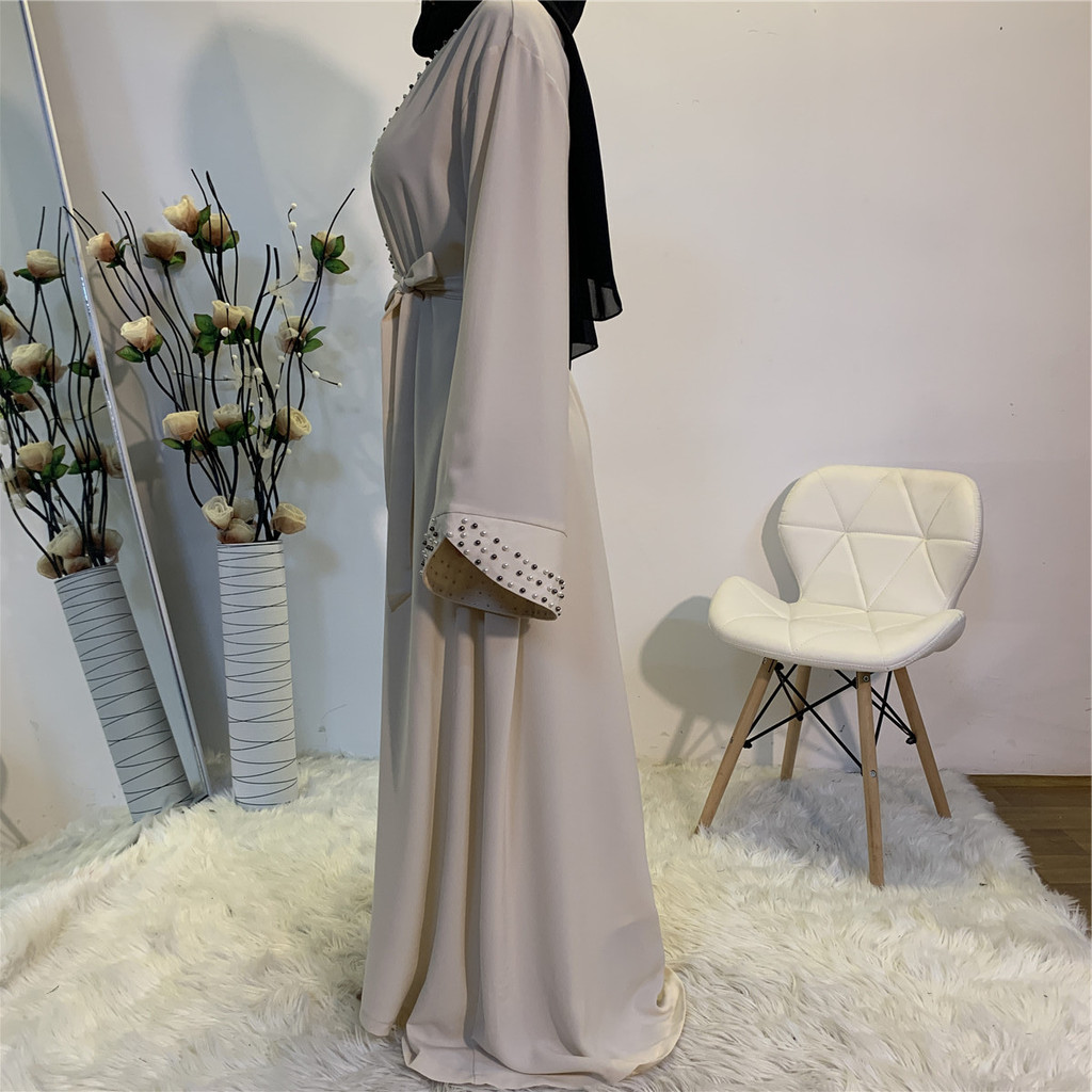 Modest Abaya Ramadan Dubai Robe Muslimah SG Kaftan Islamic Clothing Muslim For Women Kimono Caftan Malayu Cardigan - detail 9