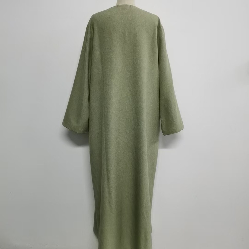 Party Eid Ramadan Mubarak Abaya Muslim Maxi Dress Dubai Modest Kaftan Islam Gown Casual - detail 10