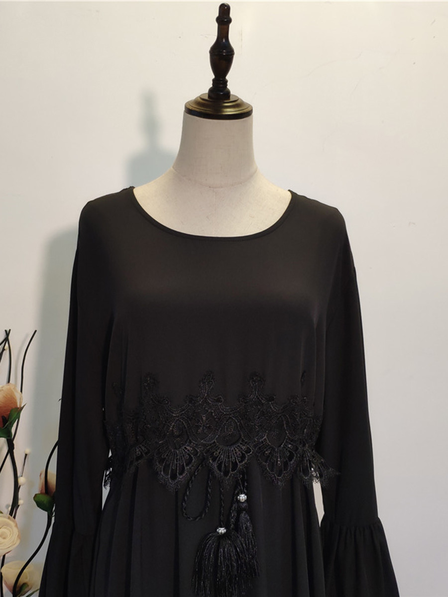 Modest Abaya Ramadan Muslimah De Mode Maxi Robe Malay Kaftan Islamic Clothing Muslim For Women Hijab Dress Caftan - detail 9