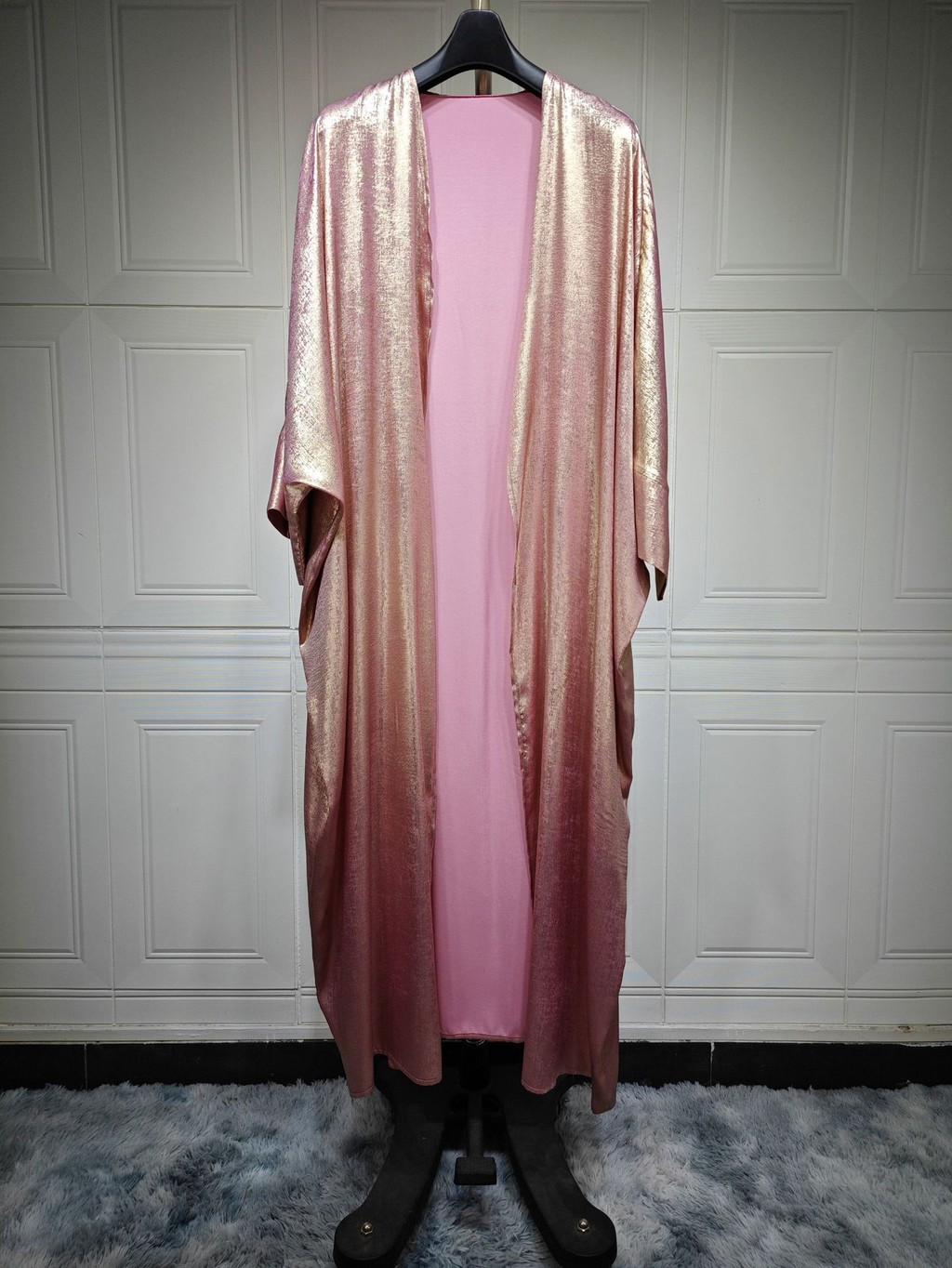 Satin Kimono Open Abayas for Women Ramadan Muslim Dress Malayu Kaftan Kebaya Caftan Abaya Dubai Luxury - detail 11