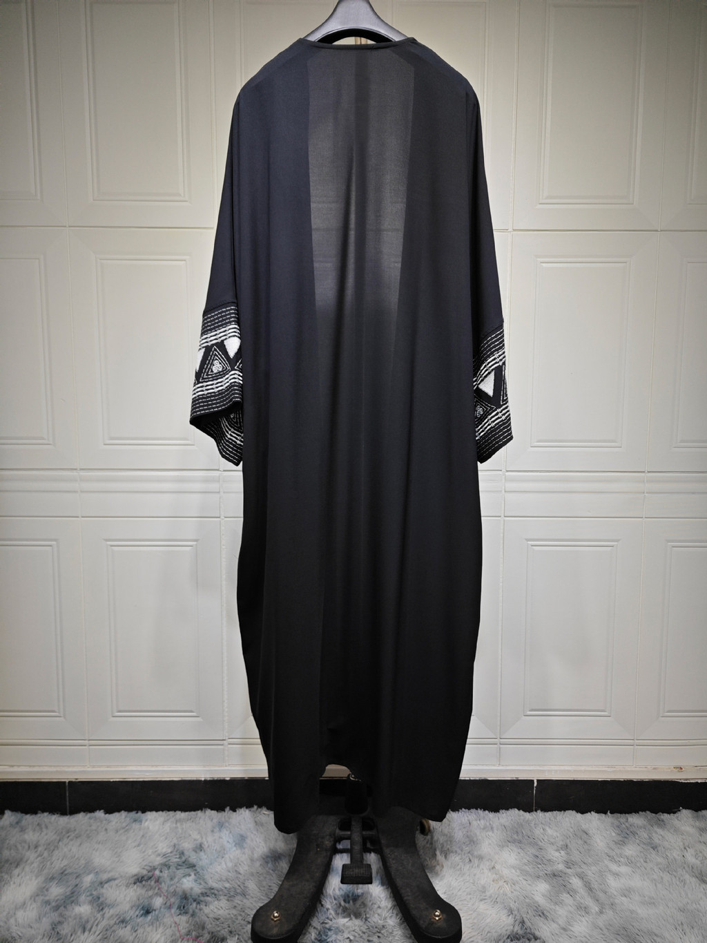 Raya White Open Kimono Abaya Dubai Luxury embroidery Islam Muslim Kaftan Dress Kebaya Palestine Abayas Women - detail 12