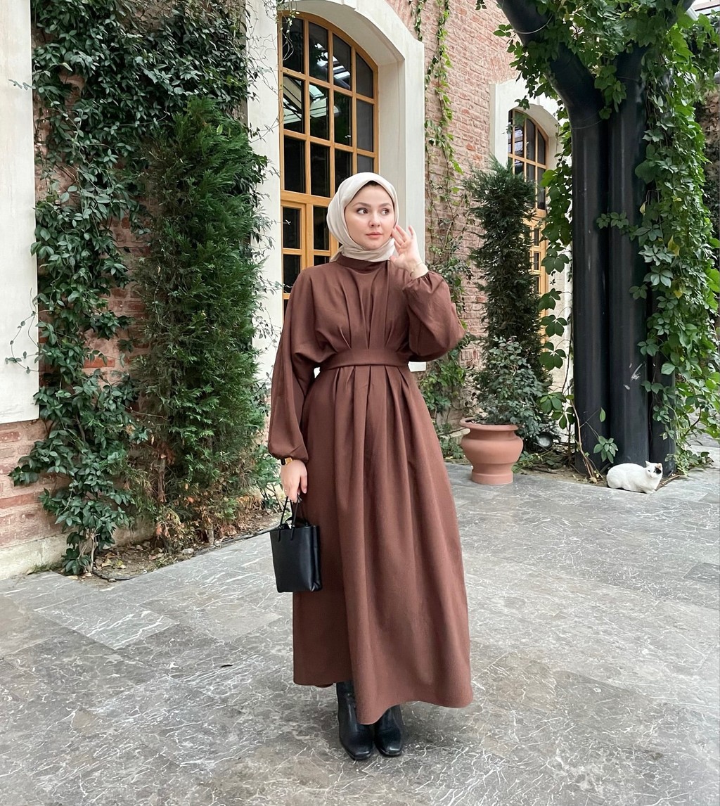 Raya Modest Muslim Dress for Women Jubah Ramadan Robe Dress Ramadan Caftan Party Long Dresses Full Sleeve - detail 3
