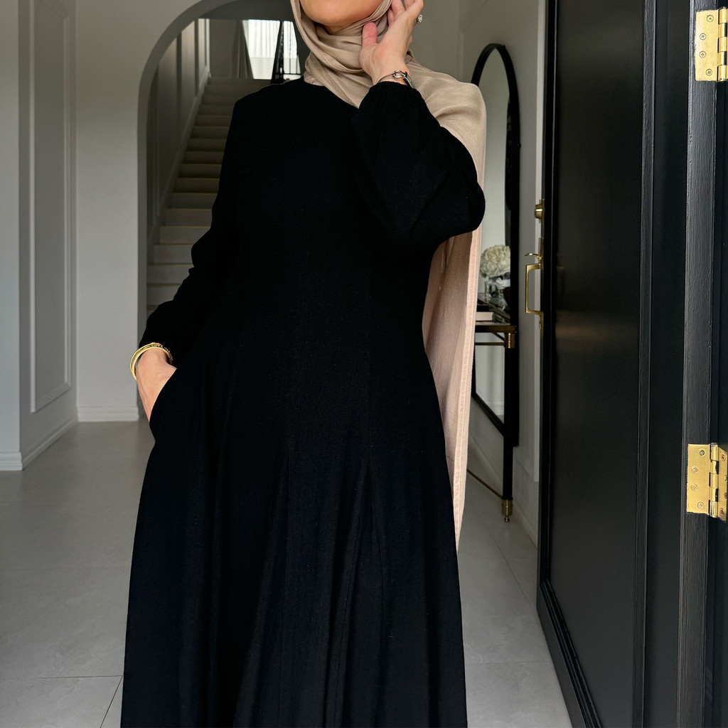 New Muslim Dress for Women Cotton and Linen Maxi Dresses Raya Ramadan Modest Abaya Robe Islam Clothing Jubah - detail 8