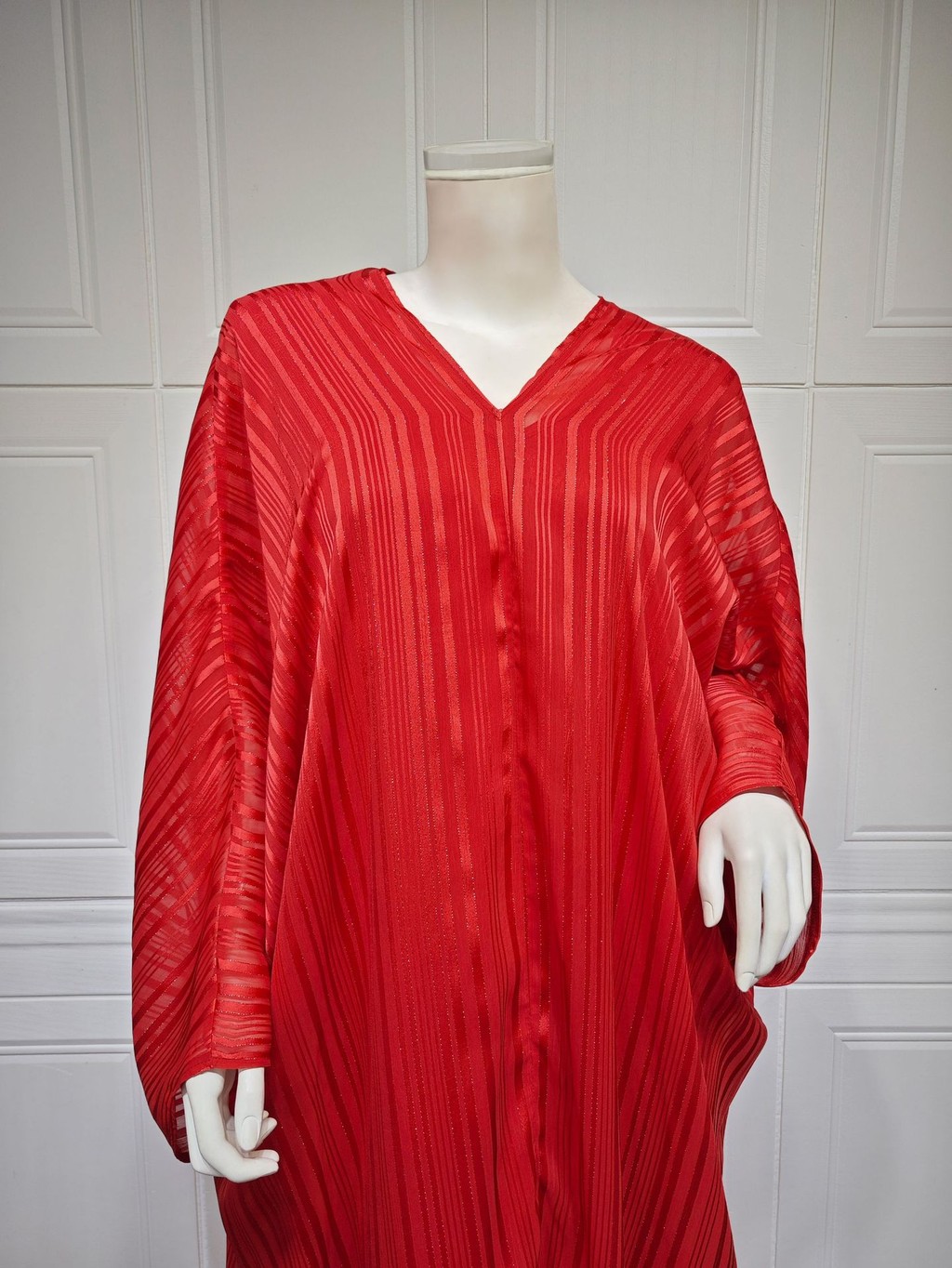 Luxury Shiny Abaya For Muslim Women Kaftan Dubai Batwing Sleeve Evening Dress Modest abaya - detail 8