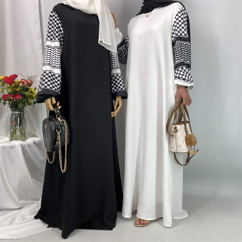 Fashion Ramadan Abayas For Women Hooded Muslim Hijab Dress Malay Kaftan Islamic Dresses Casual Modest Robe Jubah - detail 1