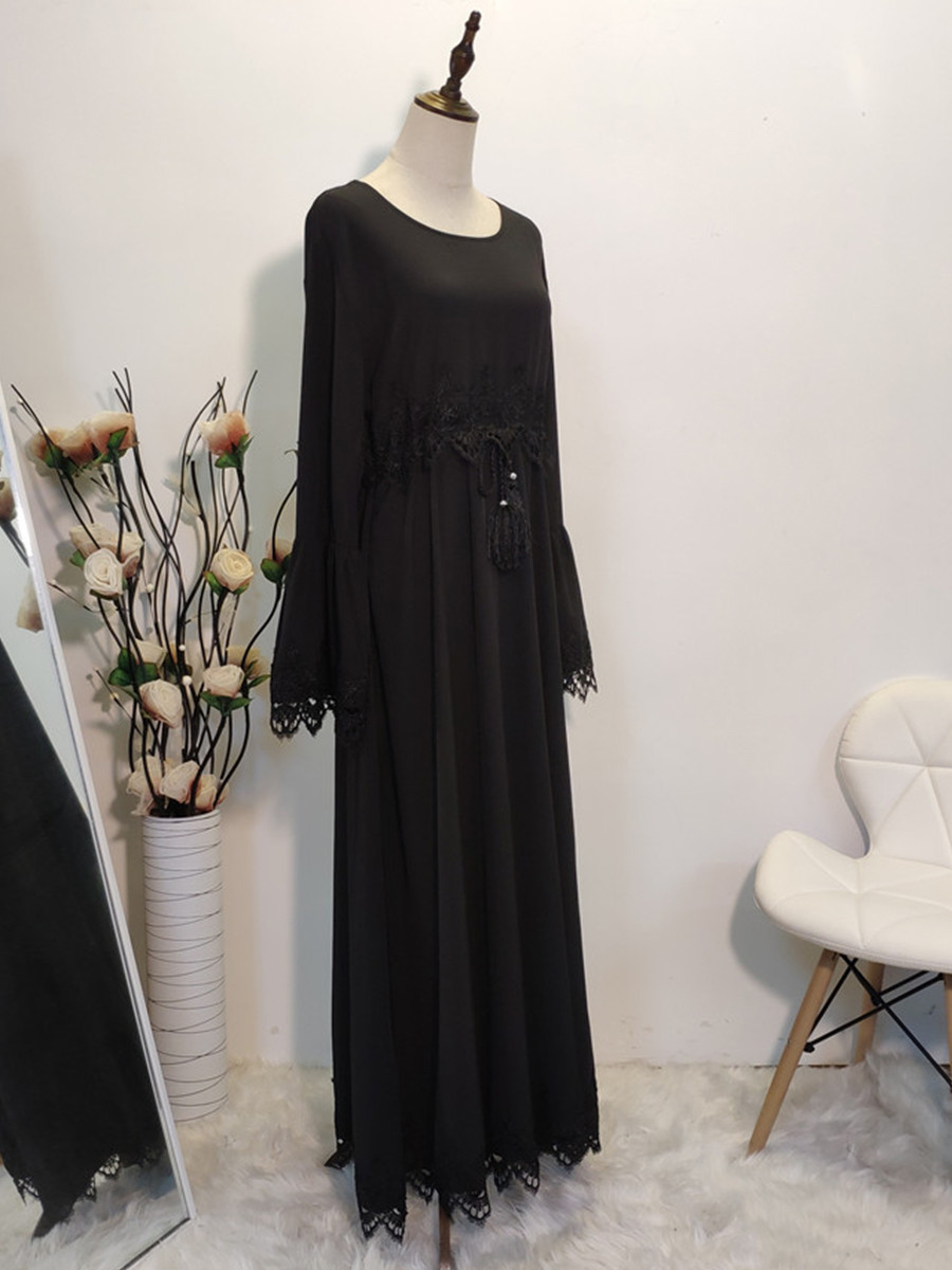 Modest Abaya Ramadan Muslimah De Mode Maxi Robe Malay Kaftan Islamic Clothing Muslim For Women Hijab Dress Caftan - detail 12