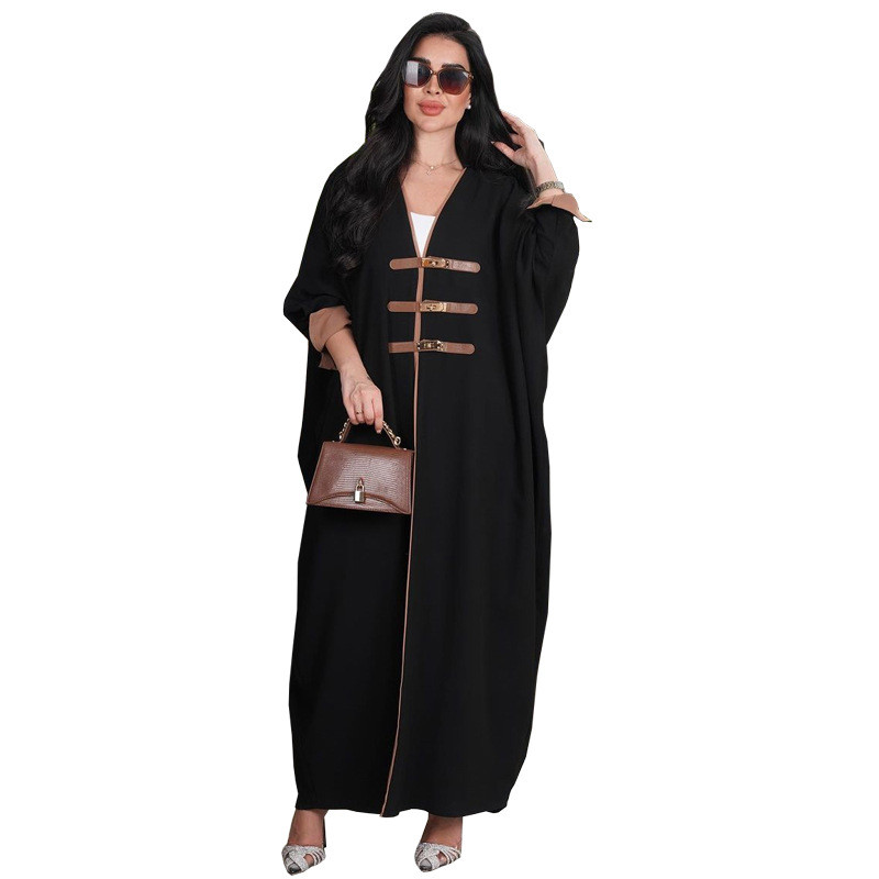 Ramadan Kimono Abaya Dubai Muslim Islam Saudi Arabia Kebaya Robe Fashion Dresses Abayas For Women Caftan - detail 1