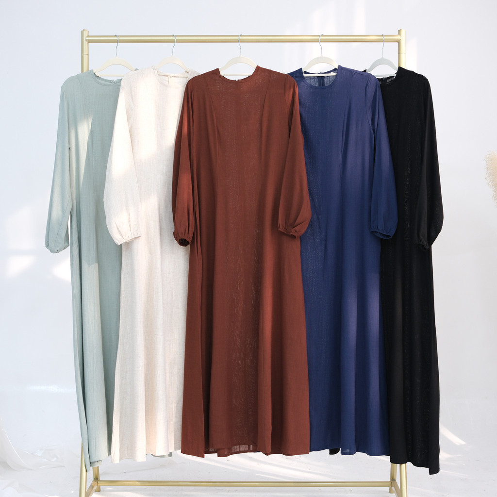 New Muslim Dress for Women Cotton and Linen Maxi Dresses Raya Ramadan Modest Abaya Robe Islam Clothing Jubah - detail 9