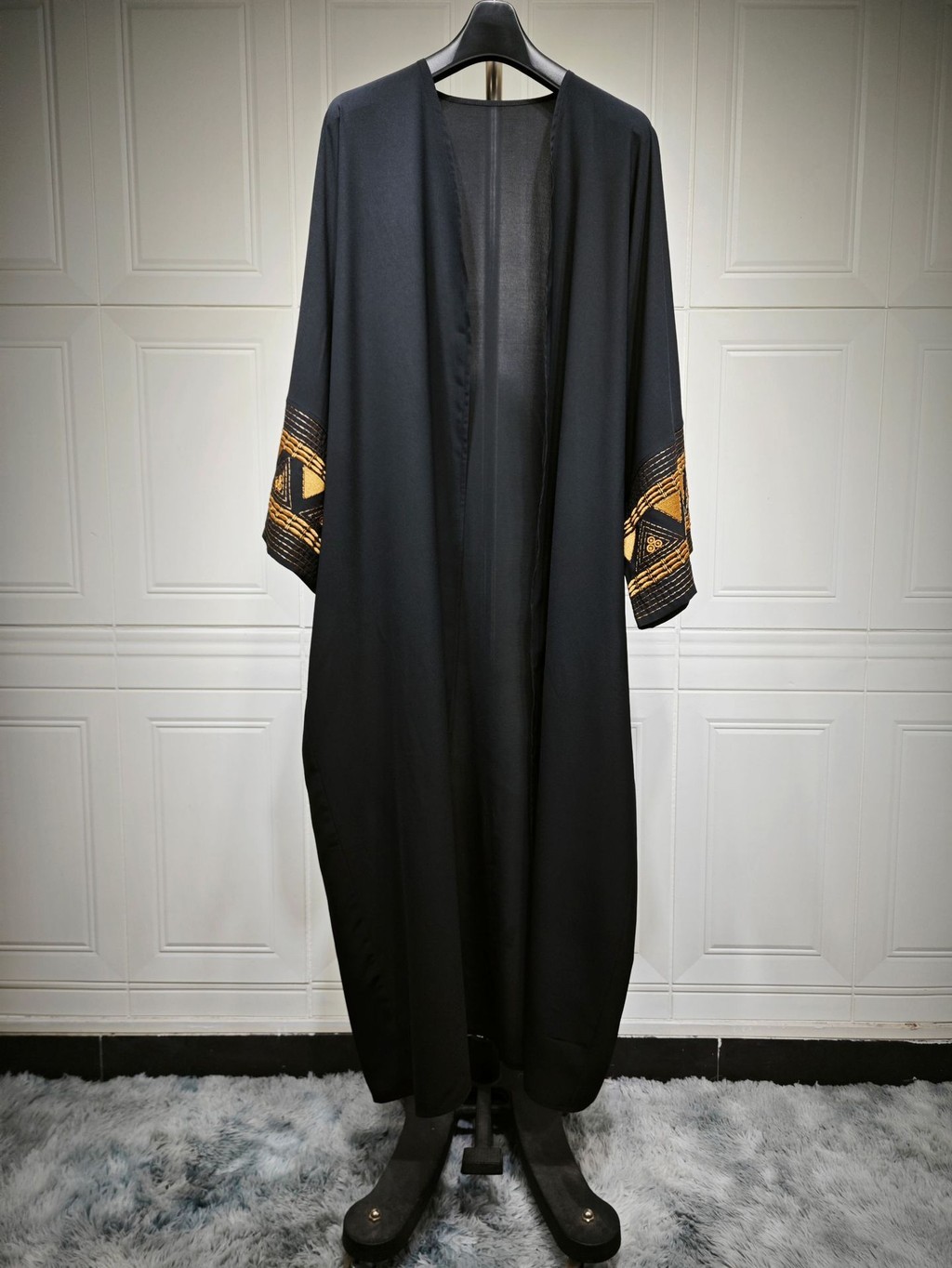 Raya White Open Kimono Abaya Dubai Luxury embroidery Islam Muslim Kaftan Dress Kebaya Palestine Abayas Women - detail 4