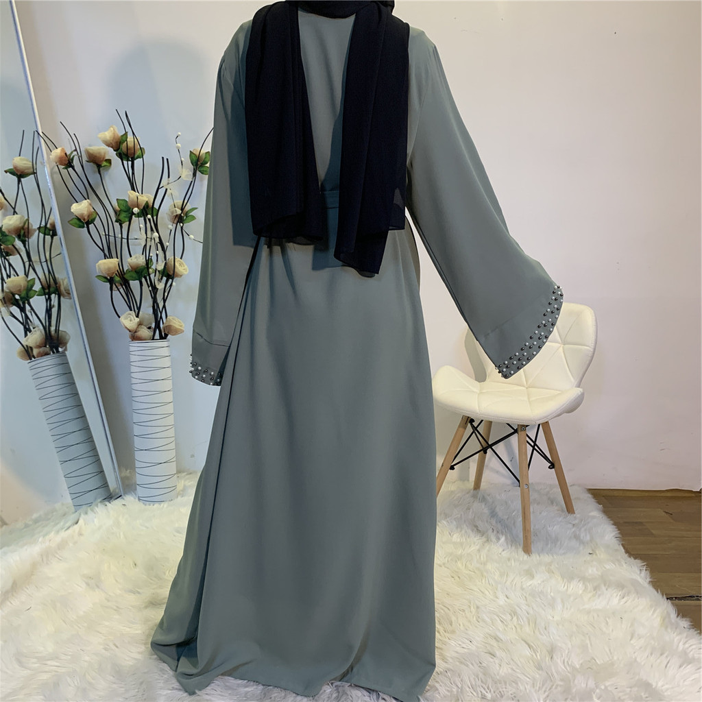 Modest Abaya Ramadan Dubai Robe Muslimah SG Kaftan Islamic Clothing Muslim For Women Kimono Caftan Malayu Cardigan - detail 3