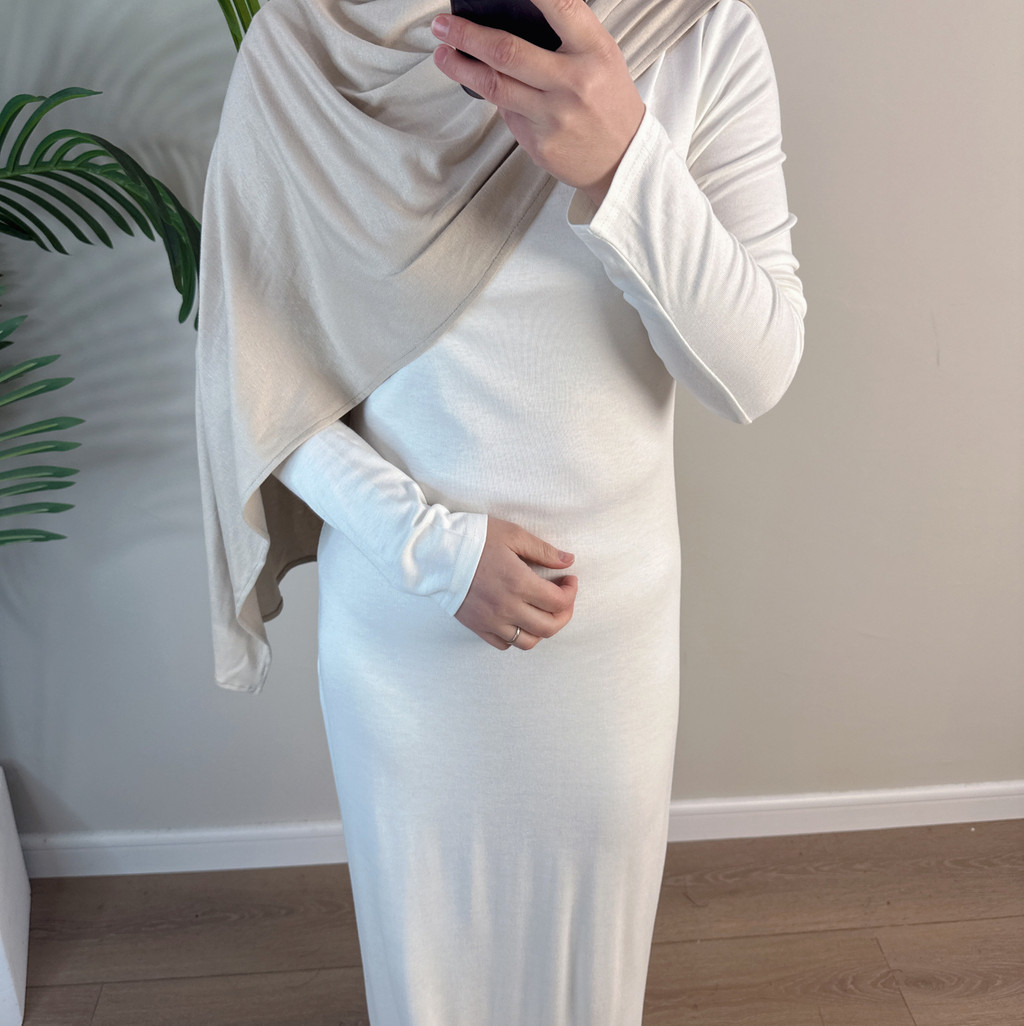 Ramadan Eid Plain Modest Abaya Dubai Muslim Islam Arabic Kaftan Modal Dress Abayas For Women Kebaya Caftan Robe - detail 9
