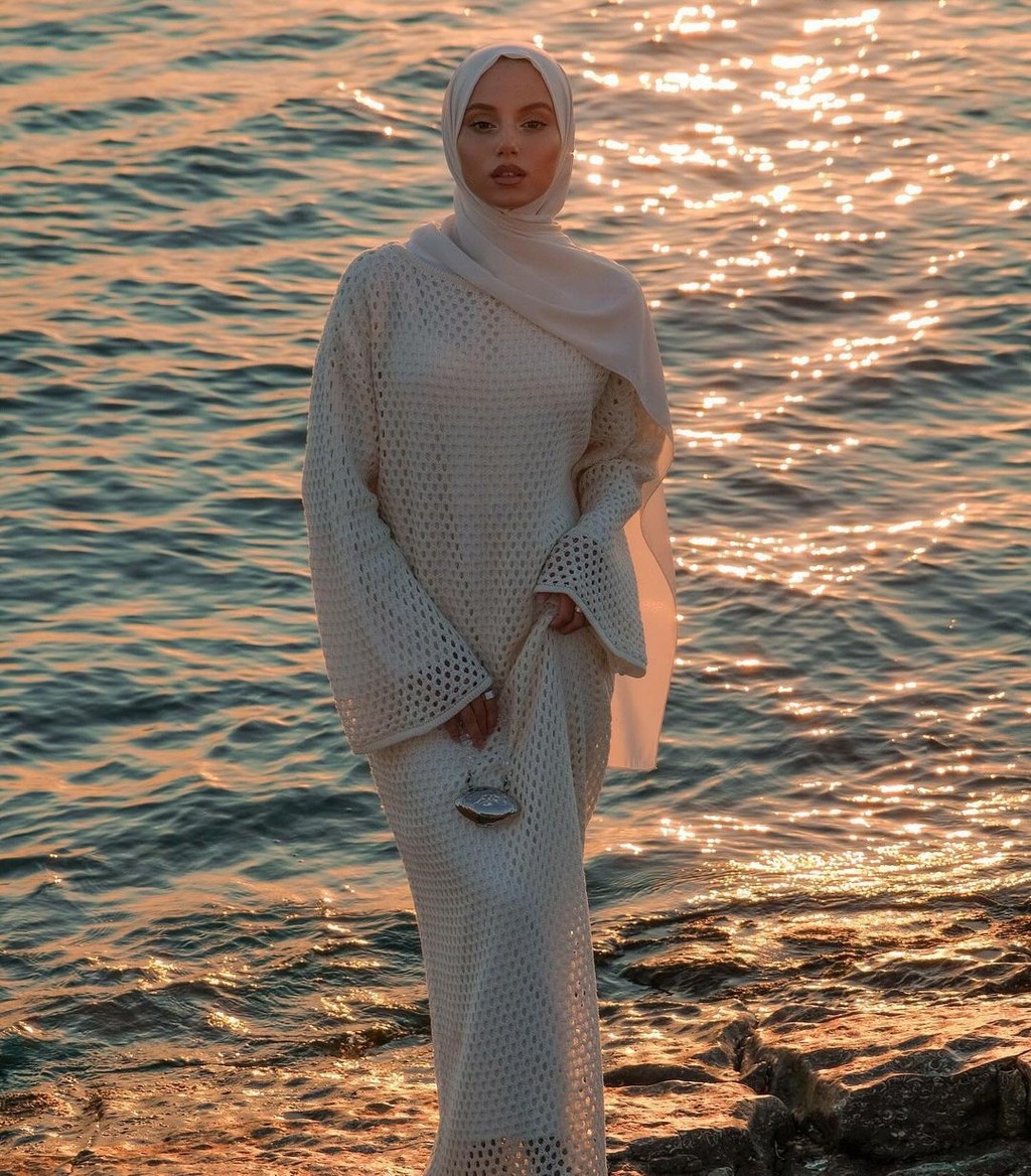 Women's clothing Dubai new fashion hollow loose dress Middle Eastern Muslim robe - detail 2