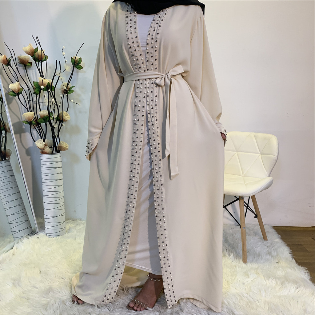 Modest Abaya Ramadan Dubai Robe Muslimah SG Kaftan Islamic Clothing Muslim For Women Kimono Caftan Malayu Cardigan - detail 7